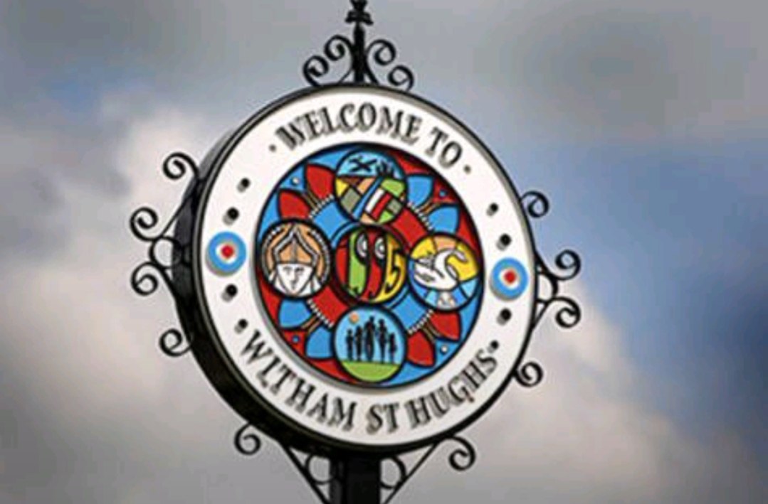 Witham St Hughs village sign
