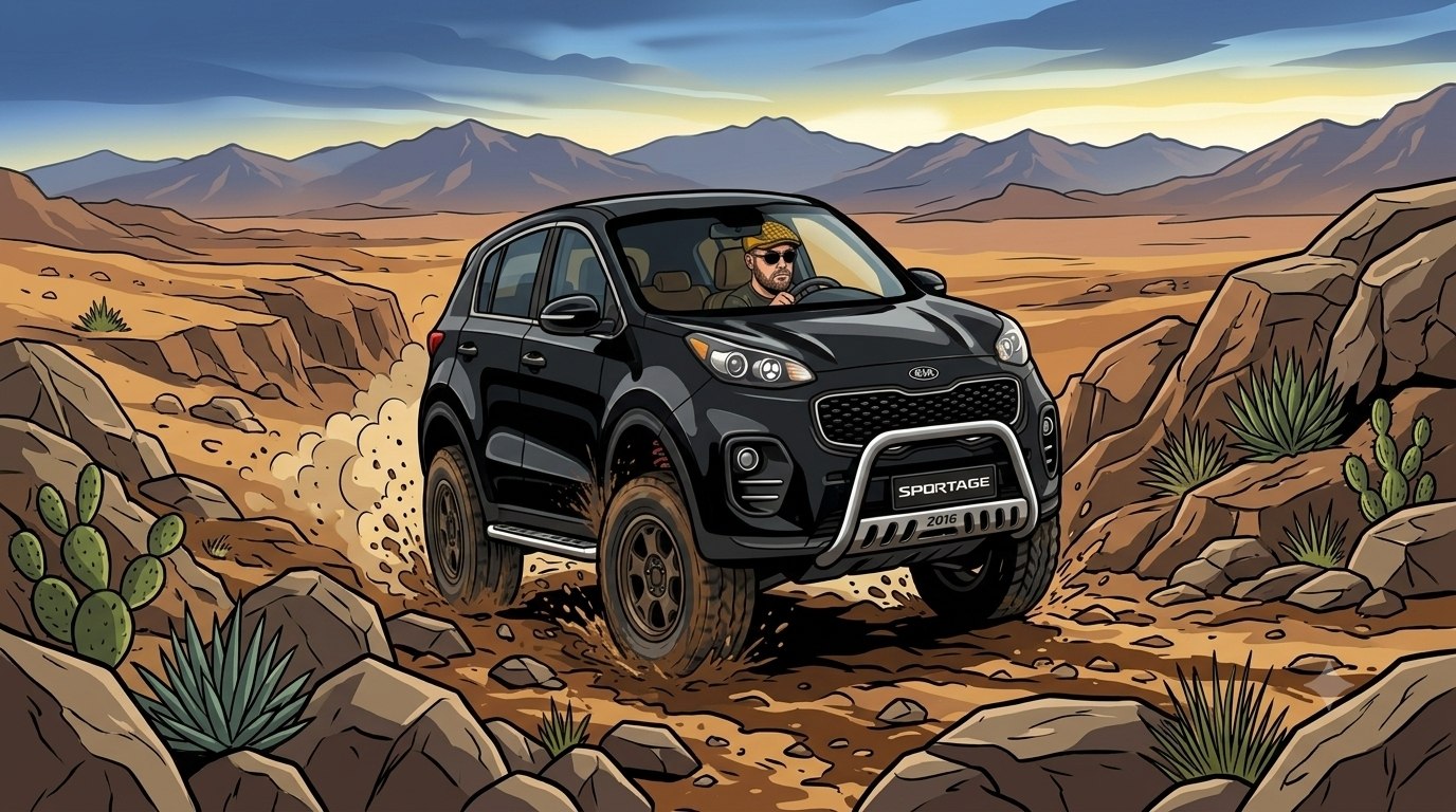 Clive the Kia illustration