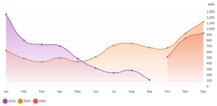 Grid import usage graph 2024-2026